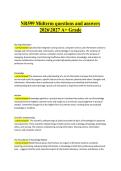 NR599 Midterm questions and answers 20262027 A&plus; Grade