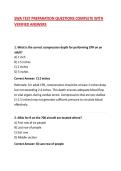 SWA TEST PREPARATION QUESTIONS COMPLETE WITH VERIFIED ANSWERS