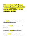 NSE 211 Exam Study Guide &ndash; &NewLine;Practice Questions with Verified &NewLine;Answers&period; GRADED A&plus;&period; Latest &NewLine;2026&sol;2027 Update 