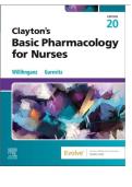 TEST BANK FOR Clayton&rsquo;s Basic Pharmacology for Nurses 20th Edition by Michelle J&period; Willihnganz&comma; Samuel L&period; Gurevitz ISBN&colon; 978-0443126994 COMPLETE GUIDE ALL CHAPTERS COVERED 100&percnt; VERIFIED A&plus; GRADE ASSURED&excl;&excl;&excl;&excl;&excl;NEW LATEST UPDATE&excl;&excl;&excl;&excl;&excl;&excl;