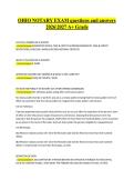 OHIO NOTARY EXAM questions and answers 20262027 A&plus; Grade