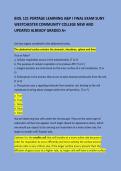 BIOL 121 PORTAGE LEARNING A&P I FINAL EXAM SUNY WESTCHESTER COMMUNITY COLLEGE NEW AND UPDATED ALREADY GRADED A&plus;
