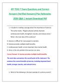 ATI TEAS 7 Exam Questions and Correct &NewLine;Answers &lpar;Verified Answers&rpar; Plus Rationales &NewLine;2026 Q&A &vert; Instant Download Pdf