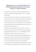 NBME CBSE ACTUAL TEST QUESTIONS AND ANSWERS &lpar;Quiz bank with all the correct answers&rpar; &lpar;usmle step 1&rpar; Medical examination&period;&NewLine;&NewLine;