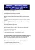 Reading 13&period; Demand and Supply Analysis&colon; Introduction with correct answers 100&percnt; 2026