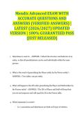 Mendix Advanced EXAM WITH ACCURATE QUESTIONS AND ANSWERS &lpar;VERIFIED ANSWERS&rpar; &vert; LATEST &lpar;2026&sol;2027&rpar; UPDATED VERSION &vert; 100&percnt; GUARANTEED PASS &lbrace;JUST RELEASED&rcub;