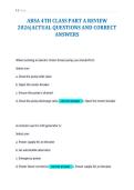 ABSA 4TH CLASS PART A REVIEW&NewLine;2026&vert;ACTUAL QUESTIONS AND CORRECT&NewLine;ANSWERS