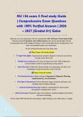 NU 136 exam 5 Final study Guide &vert; Comprehensive Exam Questions with 100&percnt; Verified Answers &vert; 2026 &ndash; 2027 &lpar;Graded A&plus;&rpar; Galen&NewLine;