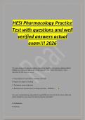 BSN 246 HESI Health Assessment V1&NewLine;Exam 2025&sol;2026 ACTUAL EXAM&NewLine;QUESTIONS AND VERIFIED&NewLine;ANSWERS
