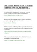 AFSB 151 FINAL 182 2026 ACTUAL EXAM PAPER&NewLine;QUESTIONS WITH SOLUTIONS GRADED A&plus;
