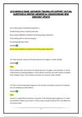 ATLS MODULE EXAM -ADVANCED TRAUMA LIFE SUPPORT &vert;ACTUAL QUESTIONS & VERIFIED ANSWERS&vert;A&plus; GRADED&vert;BRAND NEW 2026&sol;2027 UPDATE