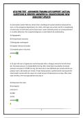 ATLS PRE TEST  -ADVANCED TRAUMA LIFE SUPPORT &vert;ACTUAL QUESTIONS & VERIFIED ANSWERS&vert;A&plus; GRADED&vert;BRAND NEW 2026&sol;2027 UPDATE