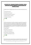 ATLS POST TEST 2 -ADVANCED TRAUMA LIFE SUPPORT &vert;ACTUAL QUESTIONS & VERIFIED ANSWERS&vert;A&plus; GRADED&vert;BRAND NEW 2026&sol;2027 UPDATE