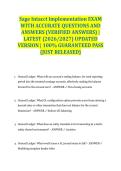 Sage Intacct Implementation EXAM WITH ACCURATE QUESTIONS AND ANSWERS &lpar;VERIFIED ANSWERS&rpar; &vert; LATEST &lpar;2026&sol;2027&rpar; UPDATED VERSION &vert; 100&percnt; GUARANTEED PASS &lbrace;JUST RELEASED&rcub;
