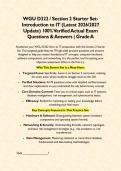 WGU D322 &sol; Section 2 Starter Set- Introduction to IT &lpar;Latest 2026&sol;2027 Update&rpar; 100&percnt; Verified Actual Exam Questions & Answers &vert; Grade A&NewLine;&NewLine;