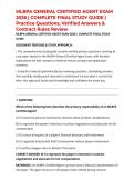 MLBPA GENERAL CERTIFIED AGENT EXAM 2026 &vert; COMPLETE FINAL STUDY GUIDE &vert; Practice Questions&comma; Verified Answers & Contract Rules Review