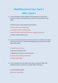  Multidimensional Care I &lpar;MDC 1&rpar; Exam 1 &vert; Comprehensive Practice Questions & Detailed Answers &vert; Rasmussen College