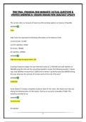 FRM FINAL -FINANCIAL RISK MANAGER &vert;ACTUAL QUESTIONS & VERIFIED ANSWERS&vert;A&plus; GRADED&vert;BRAND NEW 2026&sol;2027 UPDATE