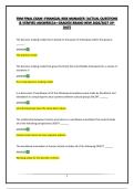 FRM FINAL EXAM -FINANCIAL RISK MANAGER &vert;ACTUAL QUESTIONS & VERIFIED ANSWERS&vert;A&plus; GRADED&vert;BRAND NEW 2026&sol;2027 UPDATE