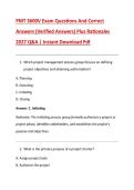 PMT 3600V Exam Questions And Correct &NewLine;Answers &lpar;Verified Answers&rpar; Plus Rationales &NewLine;2027 Q&A &vert; Instant Download Pdf 