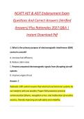 NCATT AET & AEIT Endorsement Exam &NewLine;Questions And Correct Answers &lpar;Verified &NewLine;Answers&rpar; Plus Rationales 2027 Q&A &vert; &NewLine;Instant Download Pdf