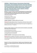 NURS240 &ndash; Pediatric Nursing &vert; Comprehensive Study Guide&comma; Practice Exam&comma; Exam Questions & Answers&comma; Exam Prep Test Bank&comma; Growth & Development&comma; Pediatric Assessment&comma; Family-Centered Care&comma; Neonatal Nursing&comma; Pediatric Pharmacology&comma; Childhood Disorders&comma; Medicat