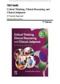 Test Bank - Critical Thinking&comma; Clinical Reasoning&comma; and Clinical Judgment&colon; A Practical Approach 7th Edition &lpar;Alfaro-LeFevre&comma; 2020&rpar;&comma; Chapter 1-07&vert; All Chapters