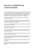PMK-EE E7 LEADERSHIP AND CHARACTER EXAM Questions and Explained Answers &lpar;2026&sol;2027&rpar;&NewLine;