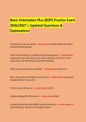 &NewLine;Basic Orientation Plus &lpar;BOP&rpar; Practice Exam &NewLine;2026&sol;2027 &vert; Updated Questions & Explanations &NewLine;