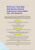 NU170 exam 1 Galen &vert;Study Guide Questions & Expertly Verified Answers &vert; Newest Update 2026 &ndash; 2027 &lpar;Graded A&plus;&rpar;&NewLine;