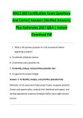 MACS 609 Certification Exam Questions &NewLine;And Correct Answers &lpar;Verified Answers&rpar; &NewLine;Plus Rationales 2027 Q&A &vert; Instant &NewLine;Download Pdf 