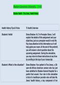 WGU D440 Shadow Health&colon; Tina Jones Health History &vert; Comprehensive Study Guide & Clinical Documentation Review