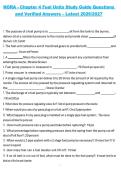NORA Chapter 4 Fuel Units Study Guide Questions and Verified Answers 2026&sol;2027 Complete Exam Preparation Material