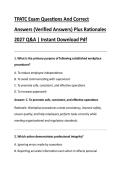TPATC Exam Questions And Correct &NewLine;Answers &lpar;Verified Answers&rpar; Plus Rationales &NewLine;2027 Q&A &vert; Instant Download Pdf