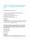 NUR 6111 Advanced Practice Nursing &ndash; Exam 2 &vert; Questions and Answers &plus; Expert Rationales &vert; 2026 Updates &vert; 100&percnt; correct