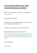 AHFI EXAM PREP UPDATED STUDY GUIDE&NewLine;SOLVED QUESTIONS AND ANSWERS
