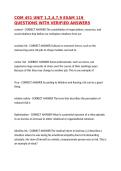 COM 451 UNIT 1&comma;2&comma;4&comma;7&comma;9 EXAM 119 QUESTIONS WITH VERIFIED ANSWERS&comma;100&percnt;CORRECT