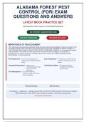 ALABAMA FOREST PEST CONTROL &lpar;FOR&rpar; Exam &vert; 248 Q&A with Rationales &vert; Graded A&plus; &vert; Latest Guidelines