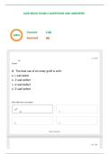 AAID MOCK EXAM 2 QUESTIONS AND ANSWERS