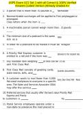 USPS Exam 421 Set 1 with all Correct & 100&percnt; Verified Answers &vert;Latest Version &vert;Already Graded A&plus;