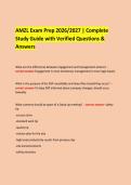 AMZL Exam Prep 2026&sol;2027 &vert; Complete &NewLine;Study Guide with Verified Questions & Answers &NewLine; &NewLine;