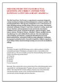 MED SURG&sol;NEURO TEST EXAM 200 ACTUAL &NewLine;QUESTIONS AND CORRECT ANSWERS WITH &NewLine;RATIONALE LATEST 2026 ALREADY GRADED A&plus;