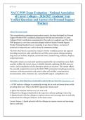 NACC PSW Exam Evaluation &ndash; National Association &NewLine;of Career Colleges &ndash; 2026&sol;2027 Academic Year &NewLine;Verified Questions and Answers for Personal Support &NewLine;Workers 