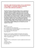 WOUND CARE WCEI EXAM 200 ACTUAL QUESTIONS &NewLine;AND CORRECT ANSWERS WITH RATIONALE &NewLine;LATEST 2026 ALREADY GRADED A&plus;