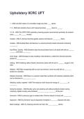 Upholstery IICRC UFT Questions and Explained Answers &lpar;2026&sol;2027&rpar;&NewLine;&NewLine;&NewLine;&NewLine;