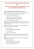 ATI PN CAPSTONE PROCTORED COMPREHENSIVE ASSESSMENT test&NewLine;bank&NewLine;720-Question Practice Examination with Multiple Answers&comma; Correct&NewLine;Answers Highlighted&comma; and Detailed Rationales&NewLine;
