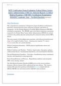 DOT Certification Exam Evaluation Federal Motor Carrier &NewLine;Safety Administration &lpar;FMCSA&rpar; National Registry Certified &NewLine;Medical Examiner &lpar;NRCME&rpar; Certification Examination &NewLine;2026&sol;2027 Academic Year &ndash; Verified Questions and Answers