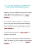 SPCE 611 Final Exam Latest 2026 Questions and &NewLine;Correct Detailed Answers Already Graded A&plus; 