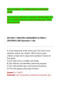NSG 434 EXAM 1 &ndash; NURSING CARE OF CHILDREN &NewLine;&lpar;2026&rpar;&NewLine;Grand Canyon University &vert; Complete 250-Question Test &NewLine;Bank &vert; Verified Answers & Detailed Rationales &vert; 100&percnt; &NewLine;Pass Guarantee