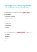 Peer Recovery Coach Exam 2026 Questions and &NewLine;Correct Detailed Answers Already Graded A&plus;
